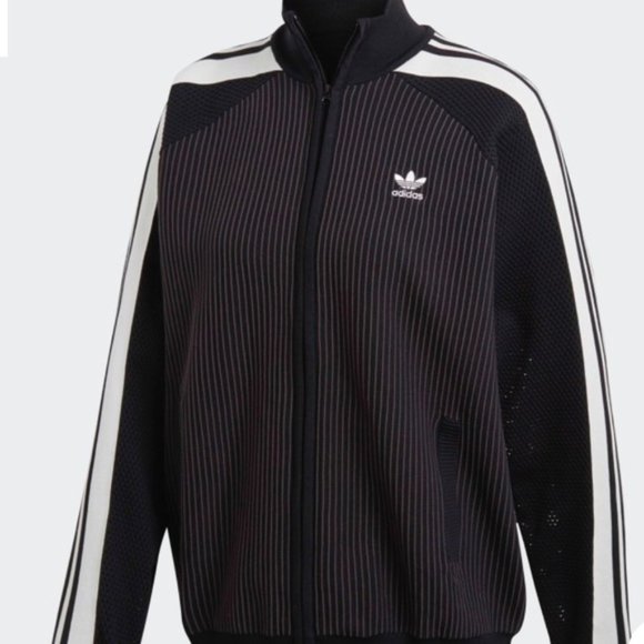 Adidas Women’s Original Adibreak Snap Button Pinstripe Track Jacket RARE! - Picture 9 of 11